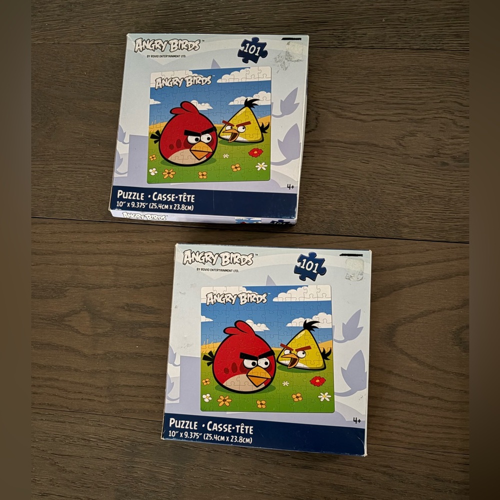 Angry Birds kids puzzles both brand new sealed